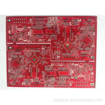 4 Layer FR4 Multi Layer PCB UL Marked RED Solder Mask for P